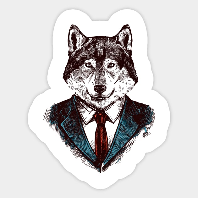 Werewolves Illustration Sticker by blackdesain99